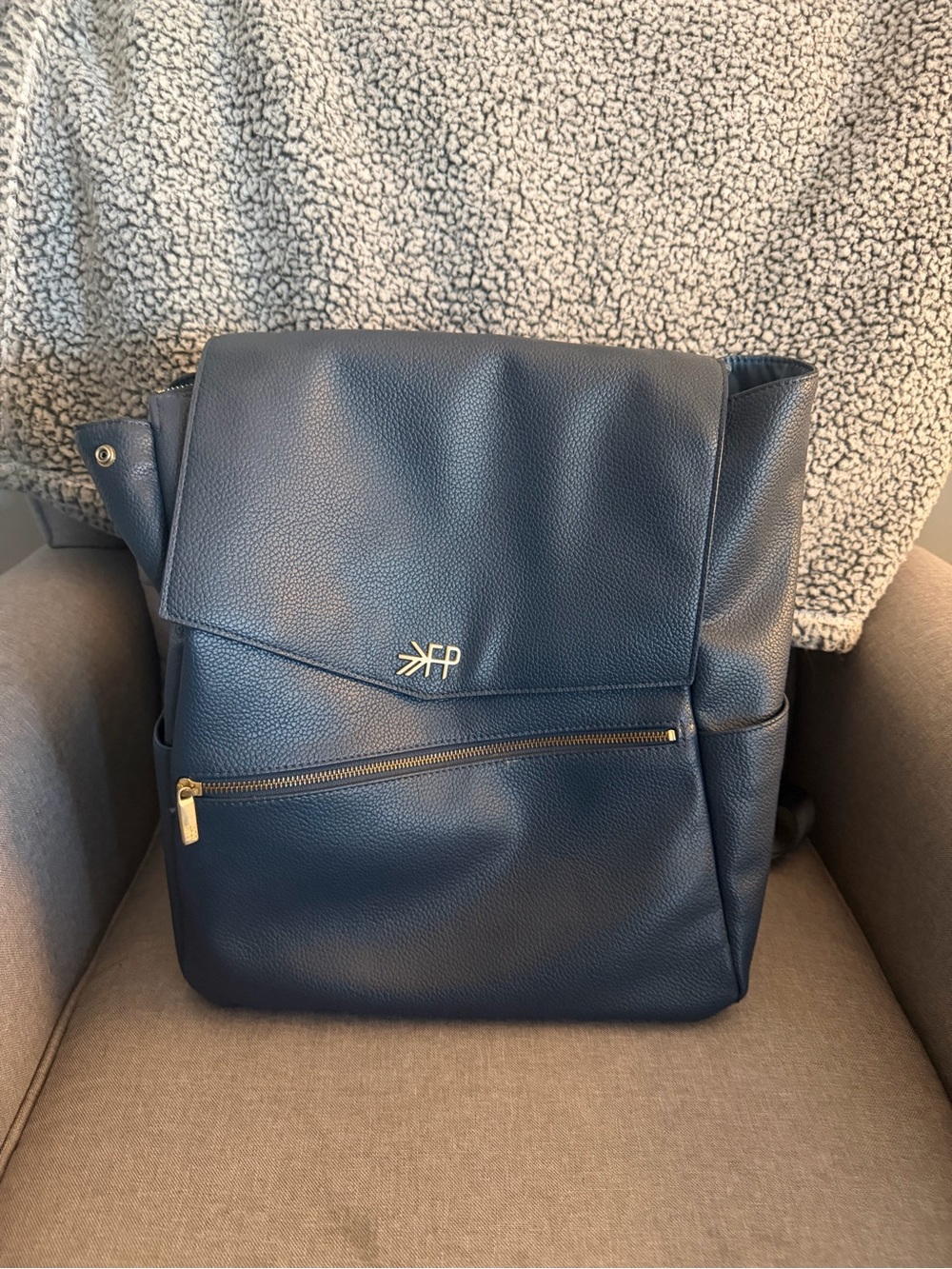 Freshly Picked Classic Diaper Bag - Classic Navy Blue Backpack